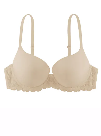 Dorina hladká push up podprsenka tělová - tělová