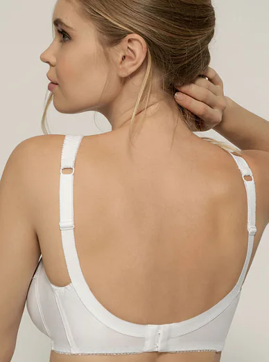 Dorina nevyztužená podprsenka bez kostic bílá - bílá