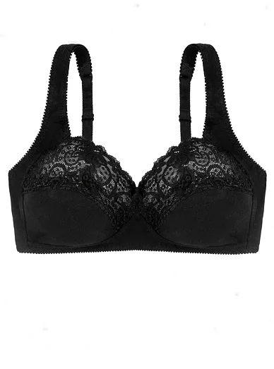 Dorina nevyztužená podprsenka bez kostic černá - černá