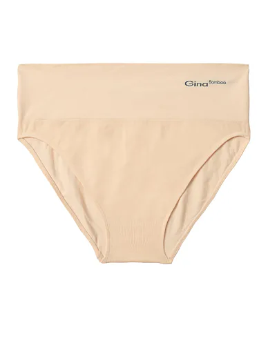 Gina dámské bambusové kalhotky s vysokým pasem béžové - béžová