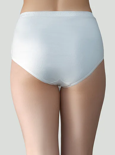 Lady Belty bavlněné vyšší kalhotky smetanové - smetanová