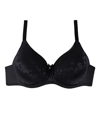 Triola Perfect-Fit bezešvá a tence vyztužená podprsenka černá 28809 - černá